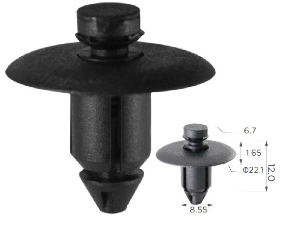 Клипса для обшивки дверей Chrysler, Dodge (WX68DX9AA, WX68DX9-AA) (C1316), фото 1