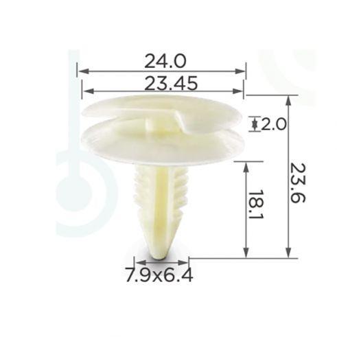 Кліпса для обшиття салону (ОЕМ 20451401, 20480475, 15941) (C0020), фото 1