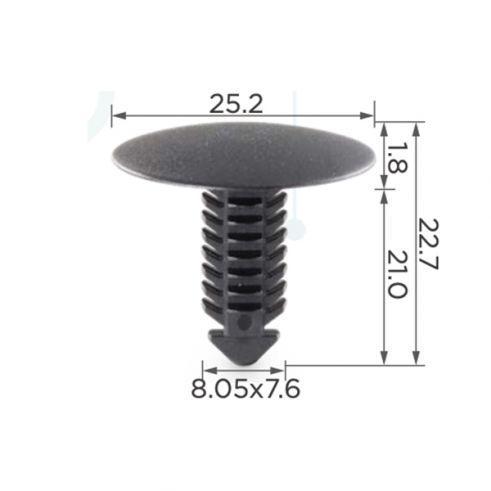 Кліпса для обшиття салону (ОЕМ 388904S, 6501086, 4381395 388904-S, 10487) (C0101), фото 1