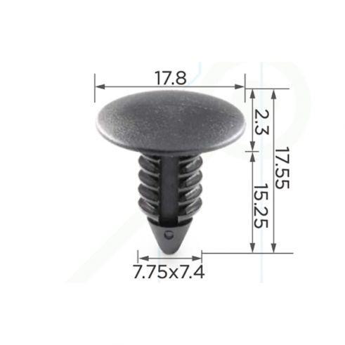 Кліпса для обшиття салону (ОЕМ 6031321, 389358, 332364, 0940907326, 94530548, 94530527) (C0005), фото 1