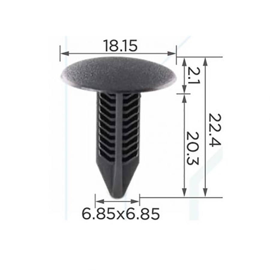 Кліпса для обшиття салону Honda, Acura, Volvo, Daewoo (C0377), фото 1