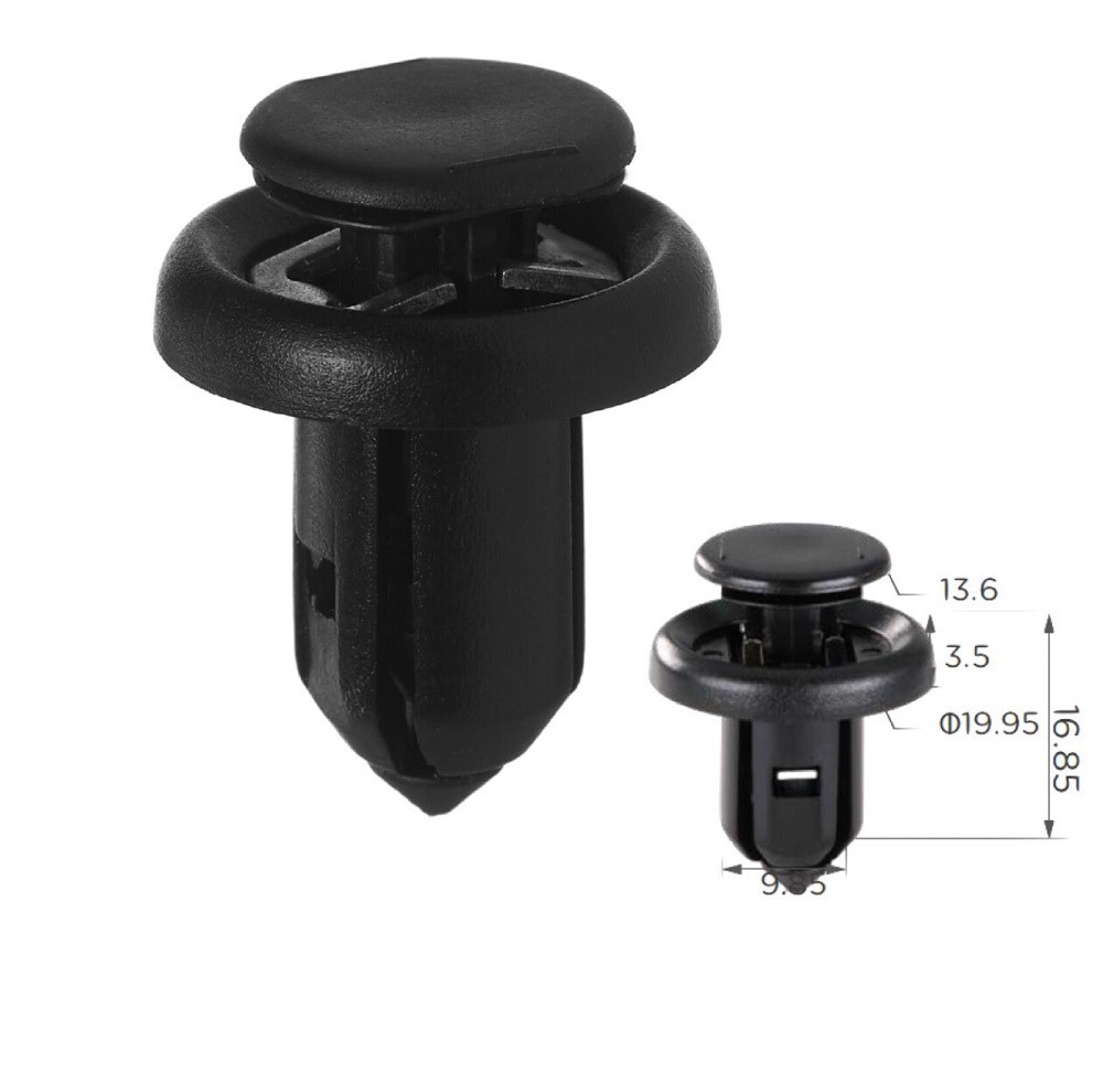 Кліпса Кліпса підкрилок бампер Acura Honda (91506S9A003) чорні (C955), фото 1