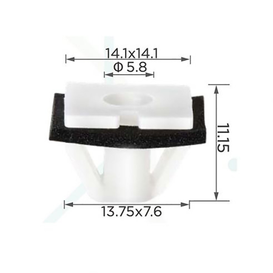 Кліпса Кріплення молдингу, двері Hyundai Kia (ОЕМ 87756-3D000, 877563D000, 14904) (C0365), фото 1