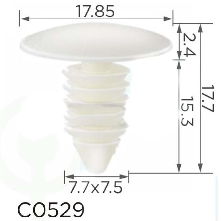Кліпса кріплення для обшиття Ford, Chevrolet, Ford, Chrysler, AMC (C0529), фото 1