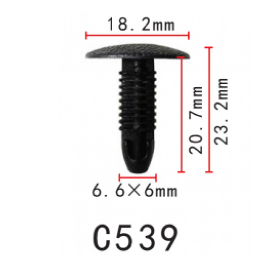 Кліпса кріплення для обшиття Honda Daewoo Ford Nissan Toyota Mitsubishi Acura Infiniti (C0539), фото 1