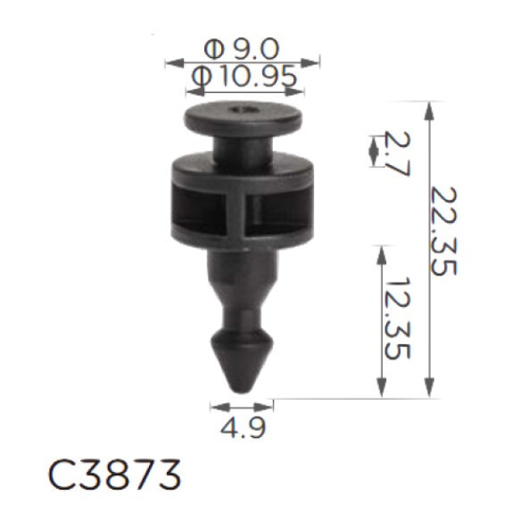 Кліпса кріплення заднього ліхтаря Volkswagen Mercedes (2E0945230, A0008208164) (C3873), фото 1