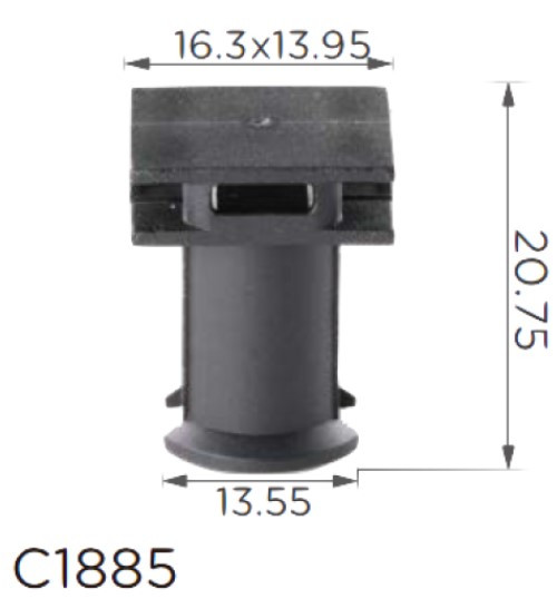 Кліпса кріплення молдингу VW AUDI SEAT SKODA (6Q0853147 6Q0.853.147 12461) C1885, фото 1