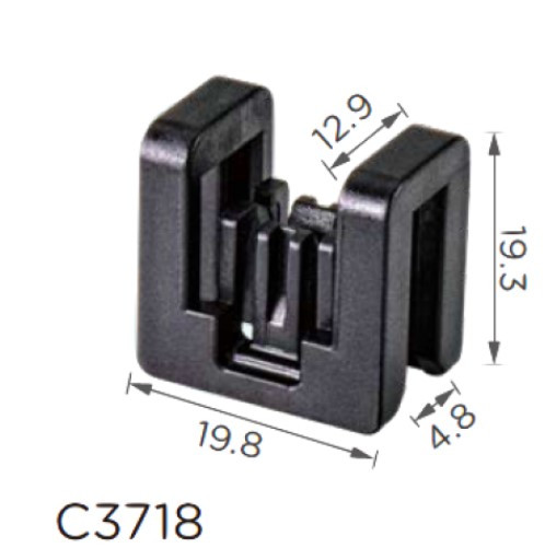 Кліпса кріплення молдингу бампер капот NISSAN INFINITI (668204BA5A) C3718, фото 1