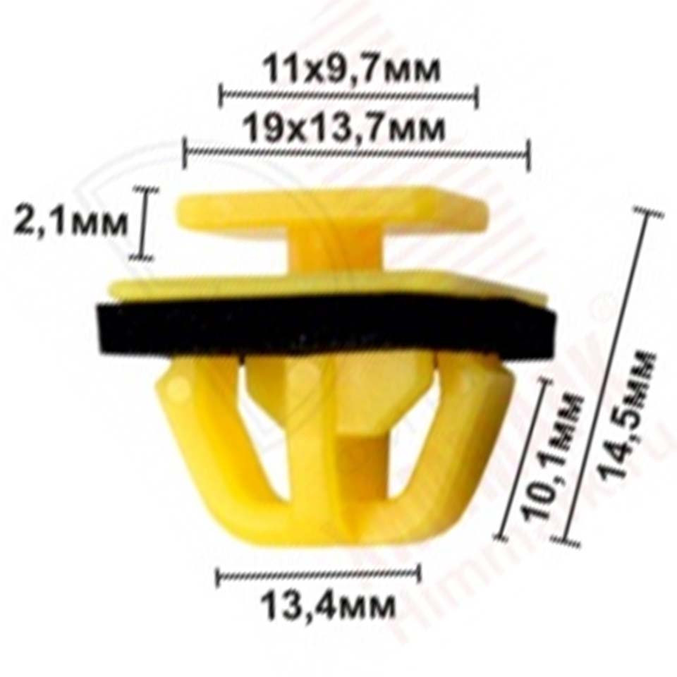 Кліпса кріплення молдингу Дверцята HYUNDAI KIA NISSAN SUZUKI TOYOTA CHRYSLER (87758-35000 8775835000) C0969, фото 1