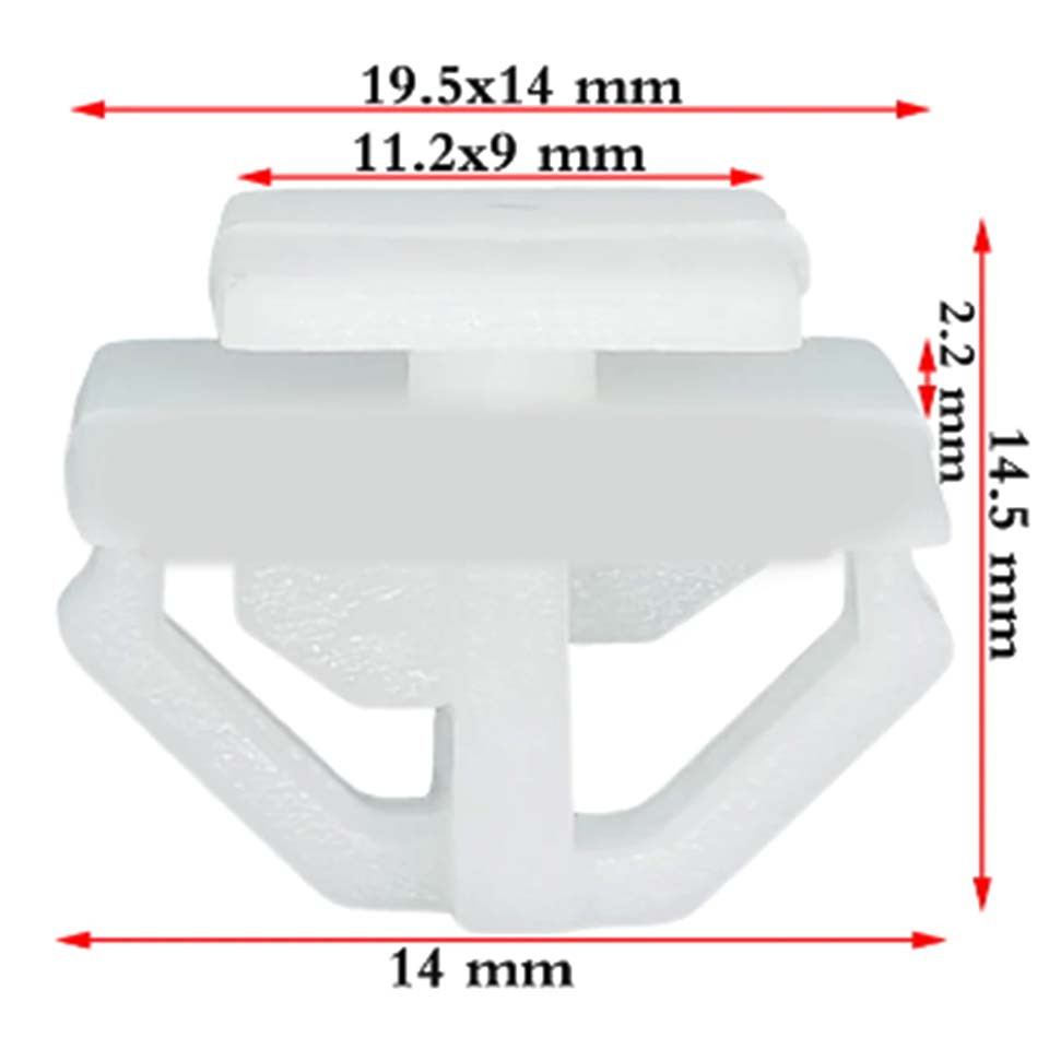 Кліпса кріплення молдингу Кузов Hyundai SsangYong K-7955706000 C0889, фото 1