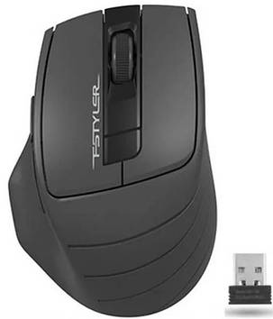 Миша бездротова A4Tech FG30 Black/Grey, фото 3