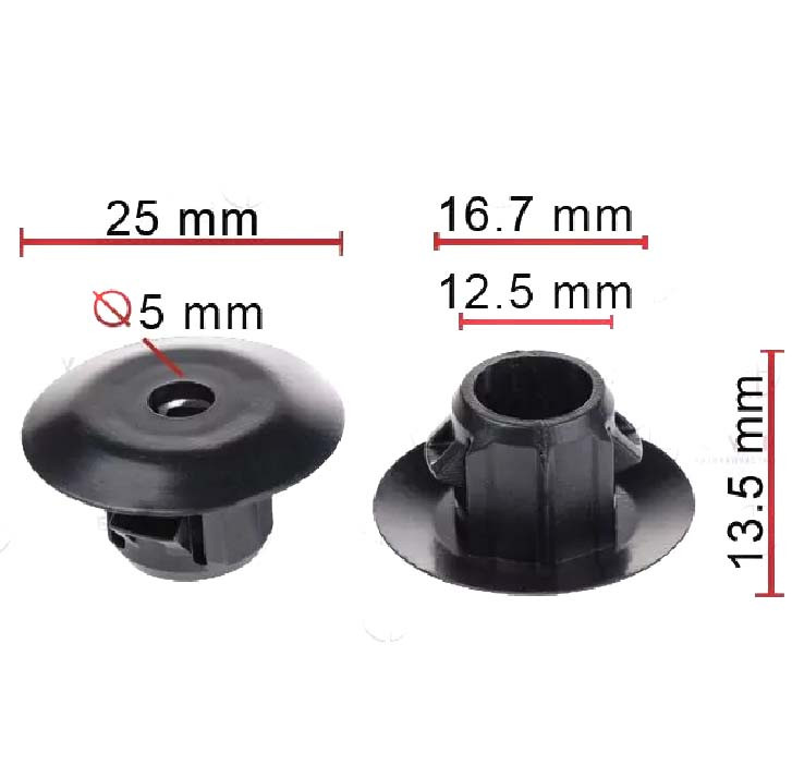 Кліпса кріплення молдингу порог TOYOTA (76924-13020 7692413020 13334) C1898, фото 1