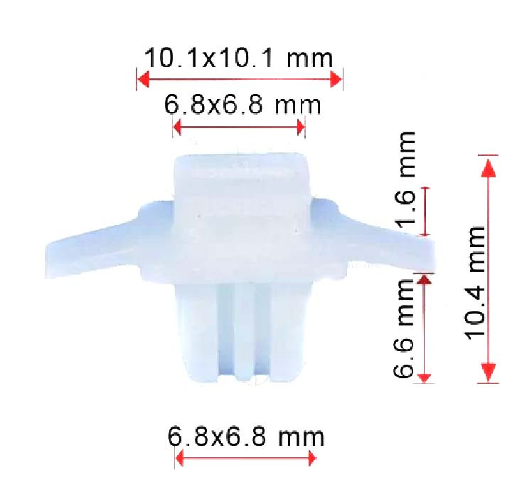 Кліпса кріплення молдингу пороїв HONDA SUBARU OEM (91513SMGE01 91513-SMG-E11 91213-SZA-A01) C1708, фото 1