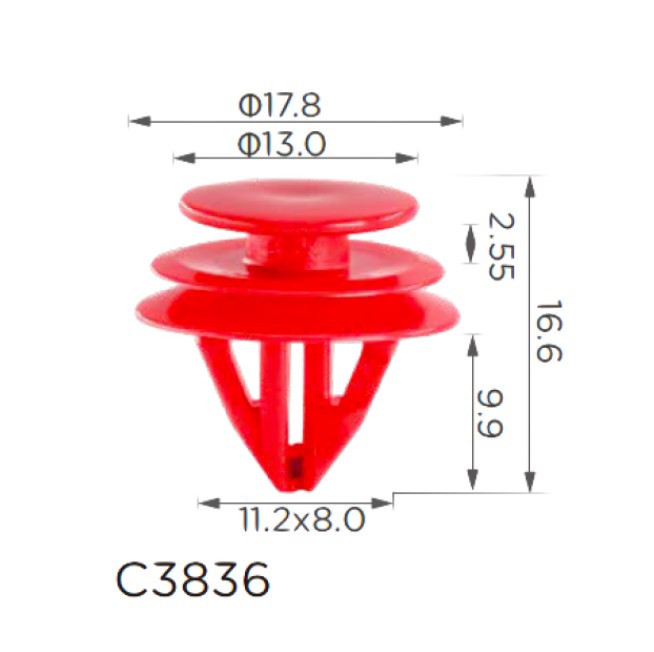Кліпса кріплення ліхтаря освітлення салону Toyota, Lexus, Subaru (9046709240) (C3836), фото 1