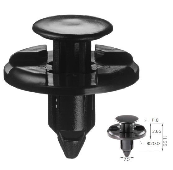 Кліпса крило та підкрилки Subaru, Honda, Nissan, Infiniti, Mitsubishi (90914-0051, 909140051) (C1419), фото 1