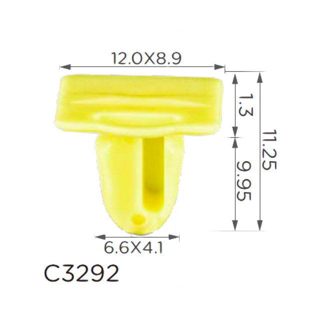Клипса молдинга порога BMW (51-47-8-244-458, 51478244458, 10936) (C3292), фото 1