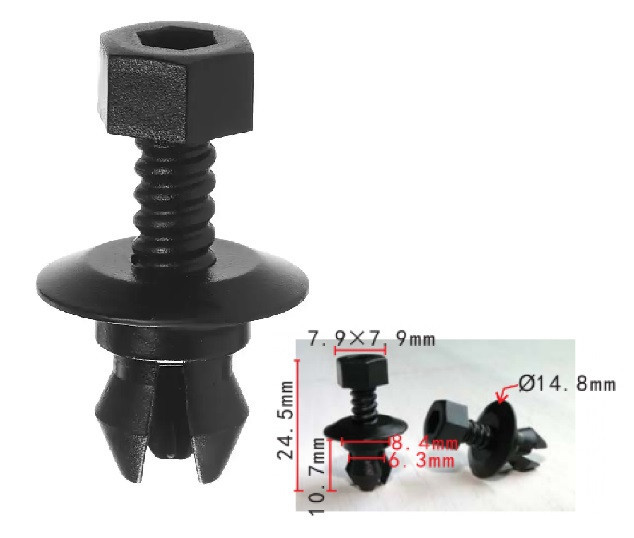 Кліпса молдингу порогу Volkswagen Audi 3C0853934 (C1736), фото 1