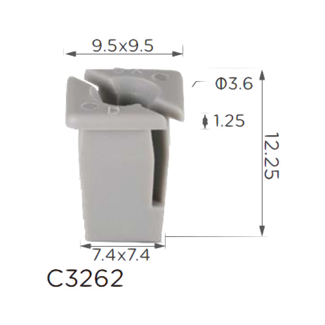 Кліпса під саморіз BMW (51-71-7-154-520, 51717154520, 14804) (C3262), фото 1