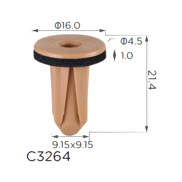 Кліпс під саморіз BMW (51127461407, 14338) (C3264), фото 1