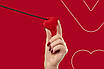 Мінівібратор «Сердечко» FairyGasm PleasureStone red, 9 режимів, на шнурку, фото 6