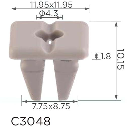 Кліпса під саморіз Hyundai, Kia (866991E010, 86699-1E010, 14629) (C3048), фото 1