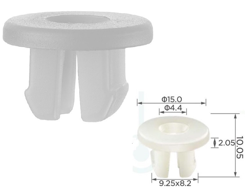 Кліпса під саморіз Infiniti Nissan 57717AC000 Mitsubishi MS480003 Toyota 9018906134 (C0317), фото 1