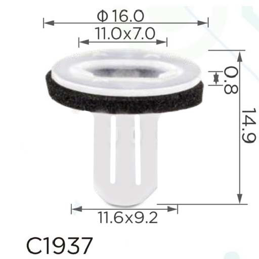 Кліпса під саморіз Lexus (81496-52020, 8149652020, 81496-0E020, 814960E020, 14353) (C1937), фото 1