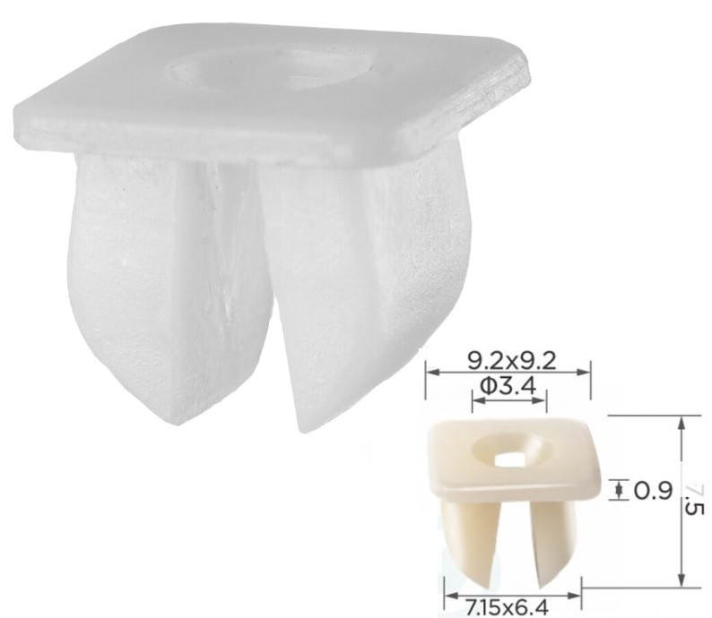 Кліпса під саморіз Toyota 9018904001 Nissan 96706B0700 Mitsubishi MS480001 Mazda Honda (C0025), фото 1