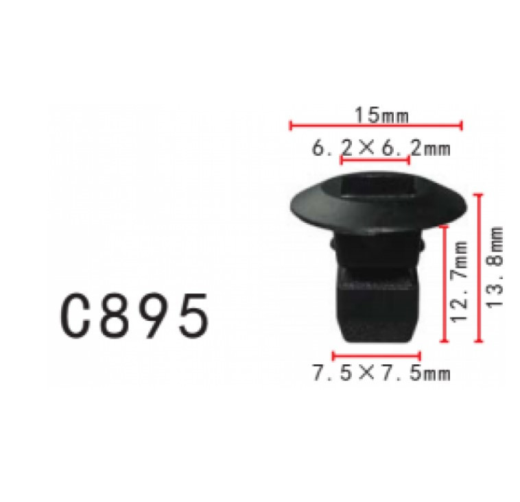 Кліпса під саморіз Volkswagen, Audi (N90833801, N908-338-01, 14246) (C0895), фото 1