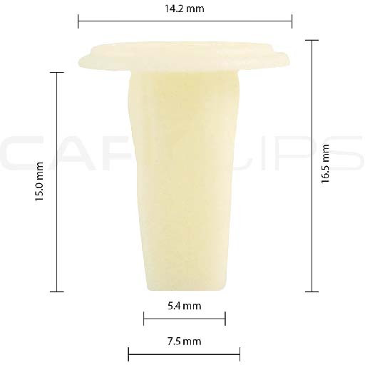 Кліпса під саморіз (OEM 90189-04013, 9018904013, 90672-671-8110M1, 906726718110M1) (C0157), фото 1