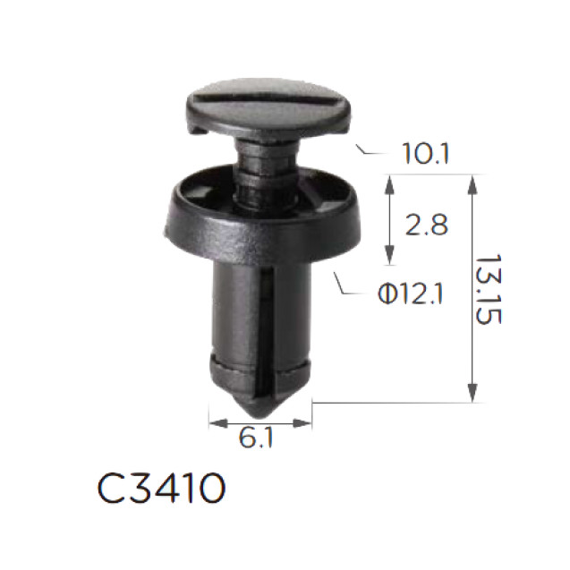 Кліпса підкрилок Renault 7703072361 Fiat 51761163 (C3410), фото 1