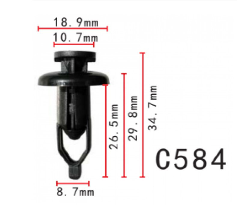Кліпса розпірна Mazda Toyota Lexus 90467-09143 (C584), фото 1