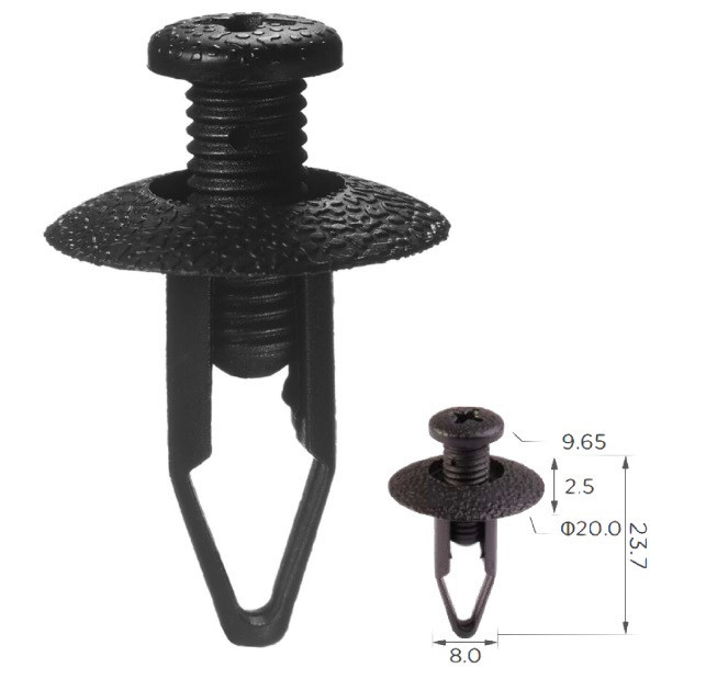 Кліпса розпірна Mitsubishi MB547806 Nissan 63854-01A00 Mazda Honda Toyota Ford (C573), фото 1