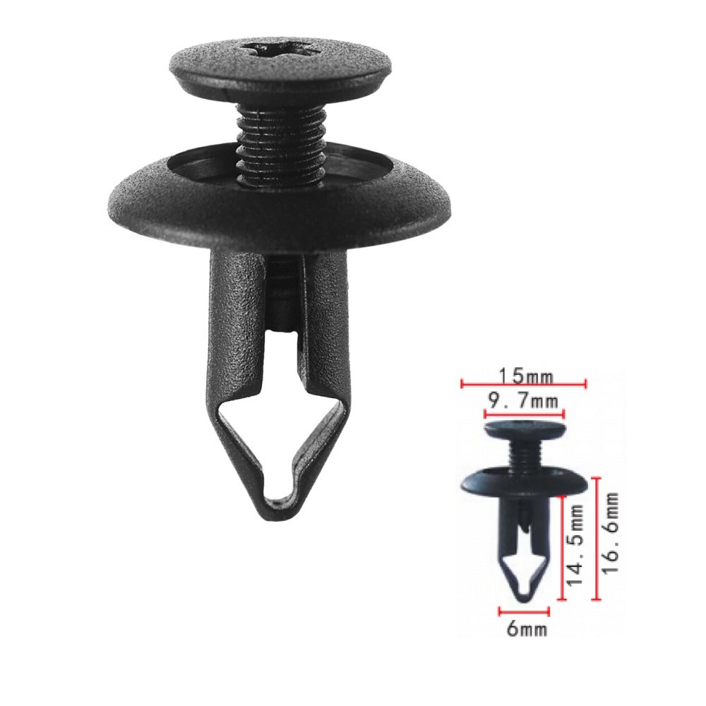 Кліпси розпірні Ford, Chevrolet, Toyota, Nissan, Honda, Mitsubishi (MR215510, 11115) (C1103), фото 1