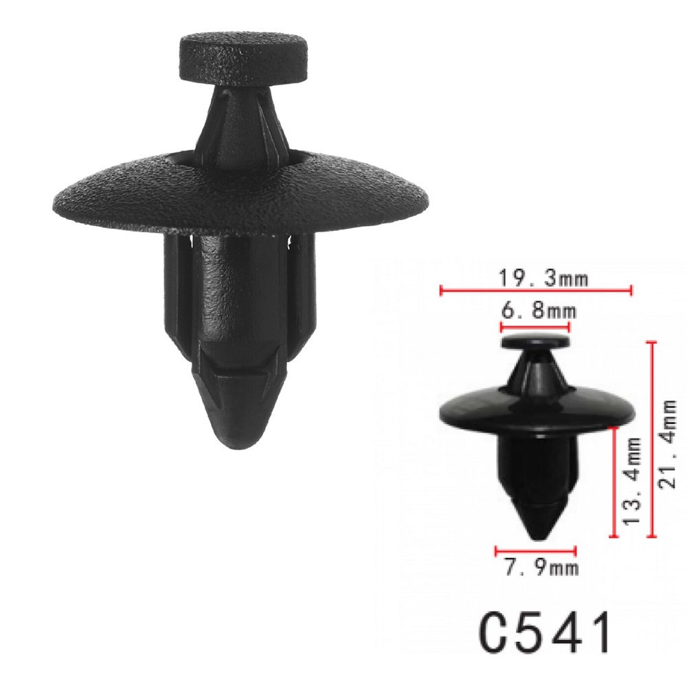 Кліпси розпірні Honda, Nissan, Toyota. 010, 5145448010, 91545-SE0-0030-W (C541), фото 1