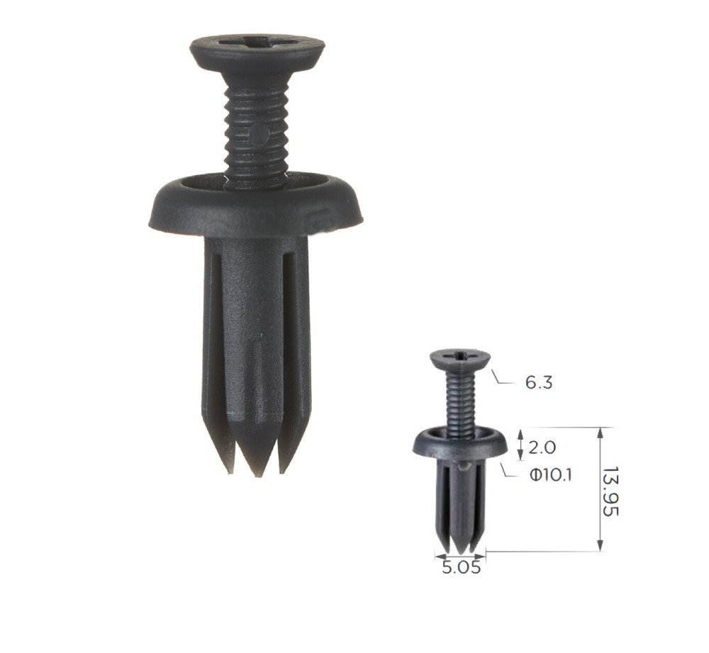 Кліпси розпірні Toyota, Kia, Hyundai (90467-05090-B1, 90467-05090, 9046705090) (C1177), фото 1