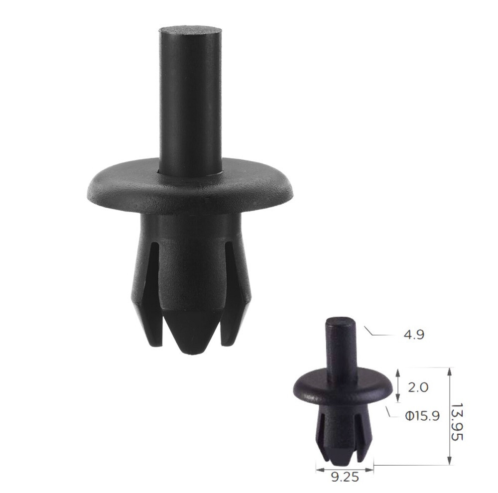 Кліпси розпірні Volkswagen, Audi, Peugeot, Citroen, Opel, Mercedes, Volvo, SAAB, Daewoo 697334 (C1150), фото 1