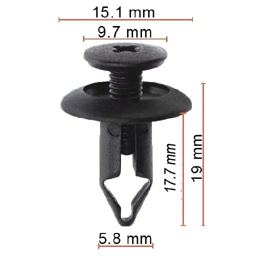 Кліпс розпірний Ford (1007932), YS4Z16K262AA, 11116) (C1733), фото 1