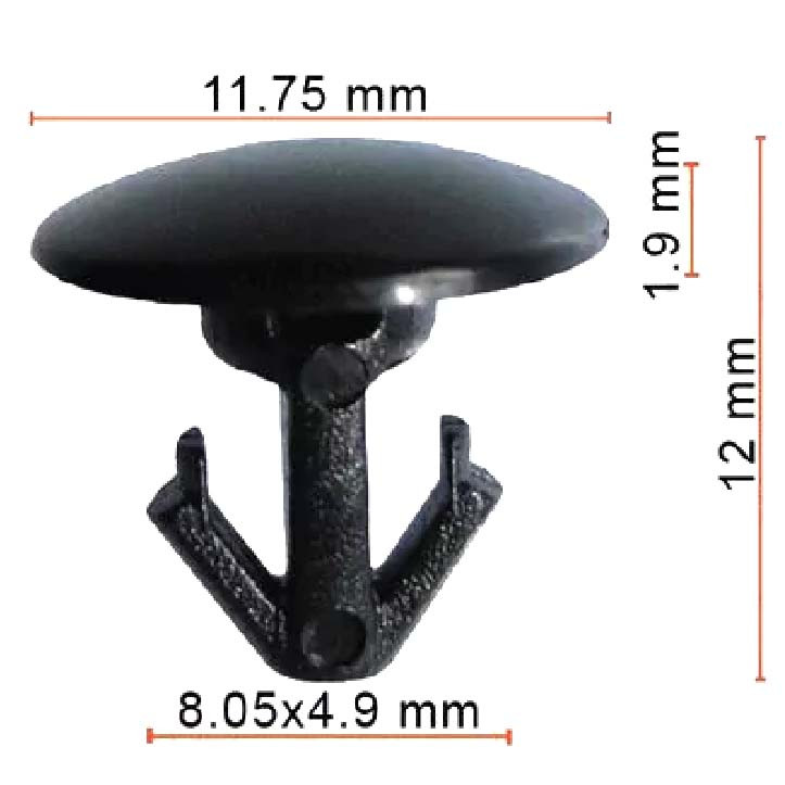 Кліпса ущільнювача Fiat, Citroen, Peugeot, Volvo, Lancia (9605146380) (C1884), фото 1