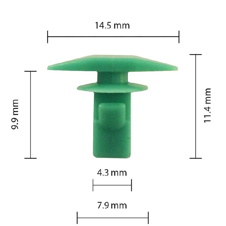 Кліпса ущільнювача Honda Acura 90664-671-0030 91568-SR2-003 (C628), фото 1