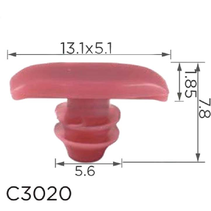 Кліпса ущільнювача Hyundai, Kia (8213337000, 82133-37000, 10669) (C3020), фото 1