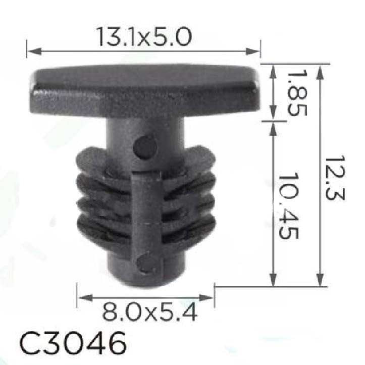 Кліпса ущільнювача Hyundai, Kia (864381R000, 86438-1R000, 10664) (C3046), фото 1