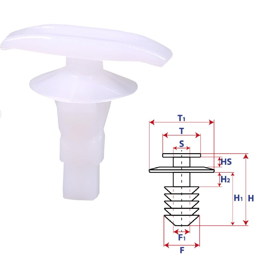 Кліпса ущільнювача Mitsubishi MU481276 Toyota 6786732041 6786732040 6786820040 (C247), фото 1