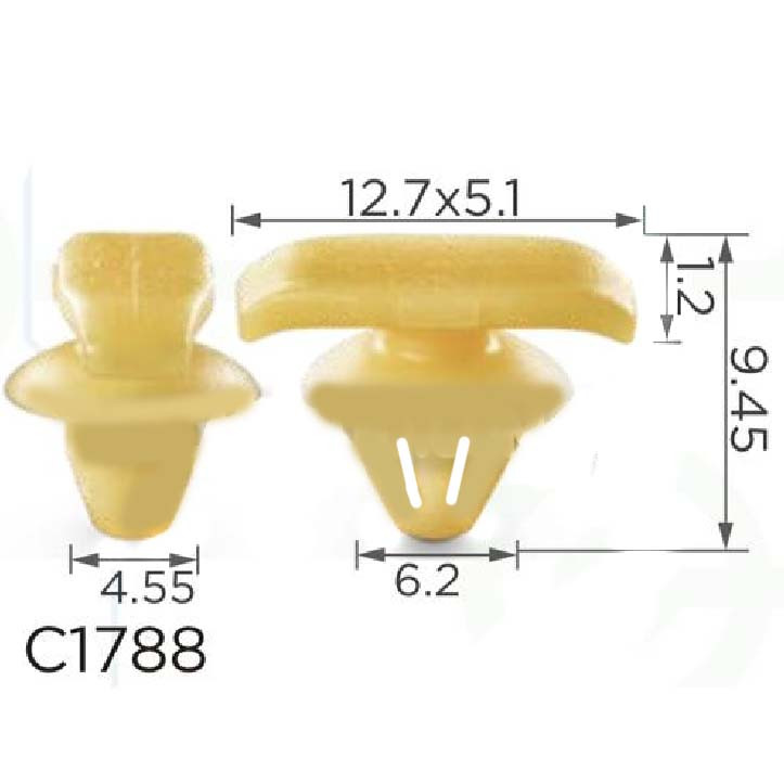 Кліпса ущільнювача Volkswagen, Skoda, Seat (1Z0837732A, 15120) (C1788), фото 1