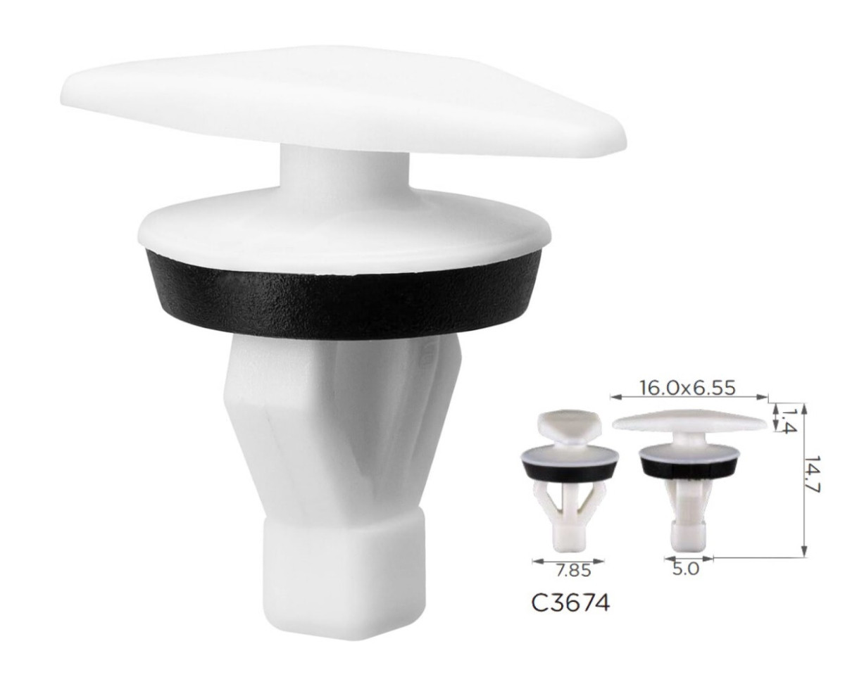 Кліпса ущільнювача дверей Volkswagen, Audi (8E0837485D, 15112) (C3674), фото 1