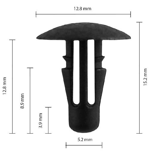 Кліпса ущільнювача капота Nissan, Infiniti, Mazda, Toyota (76876-W5000, 10874) (C0490), фото 1