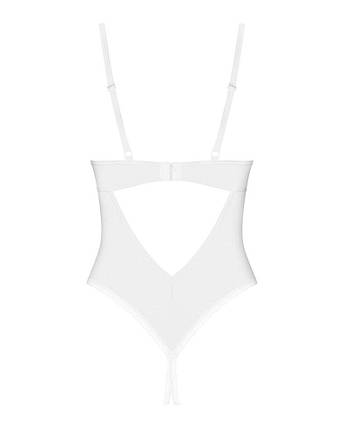 Боді з доступом Obsessive Alissium crotchless teddy, XS/S, ліф з м'якою чашкою, високі трусики, фото 2