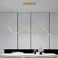 Світлодіодна люстра Австрія PJ820 (90х11см) Золотиста