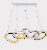 Світлодіодна люстра 4 Кільця PJ857 (100см) Золотиста