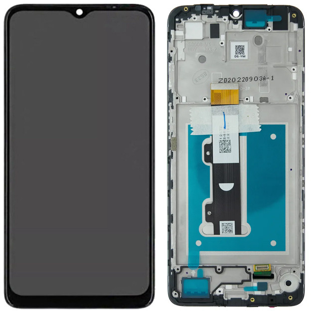 Дисплей Motorola XT2239 Moto E22 у зборі із сенсором і рамкою black